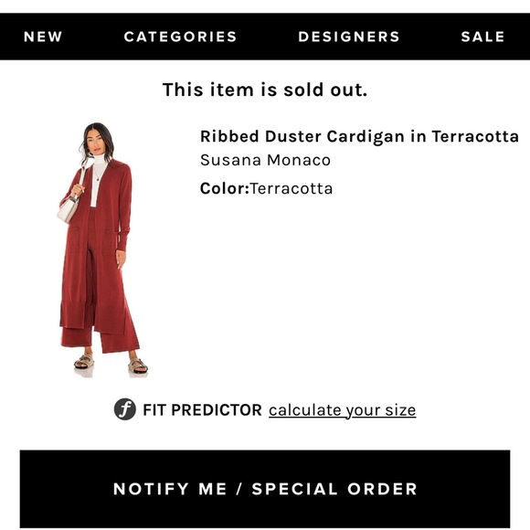 Susana Monaco Duster Cardigan - Picture 2 of 3